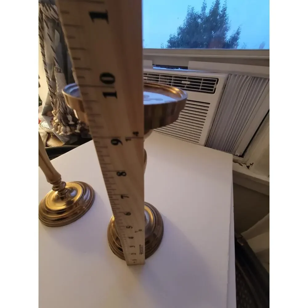 Target brass candle